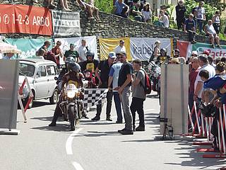Johannes Dietmar Bauer mit Moto Guzzi 850-T3 R-Sport am Seiberer 2018